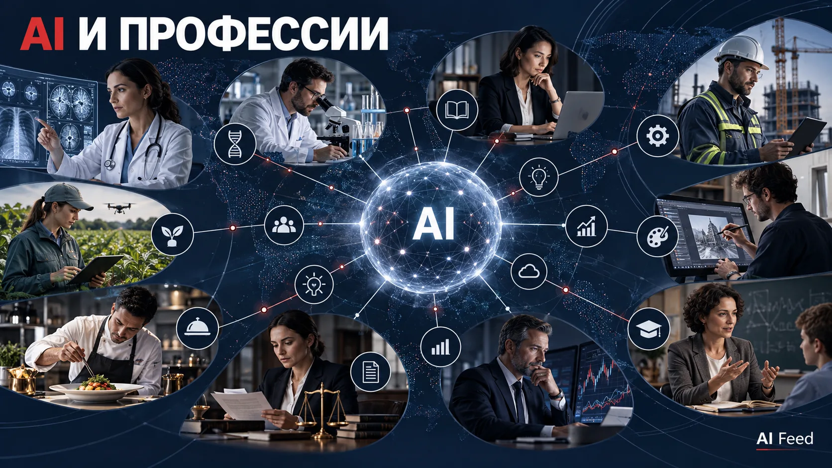 Карта влияния искусственного интеллекта на профессии