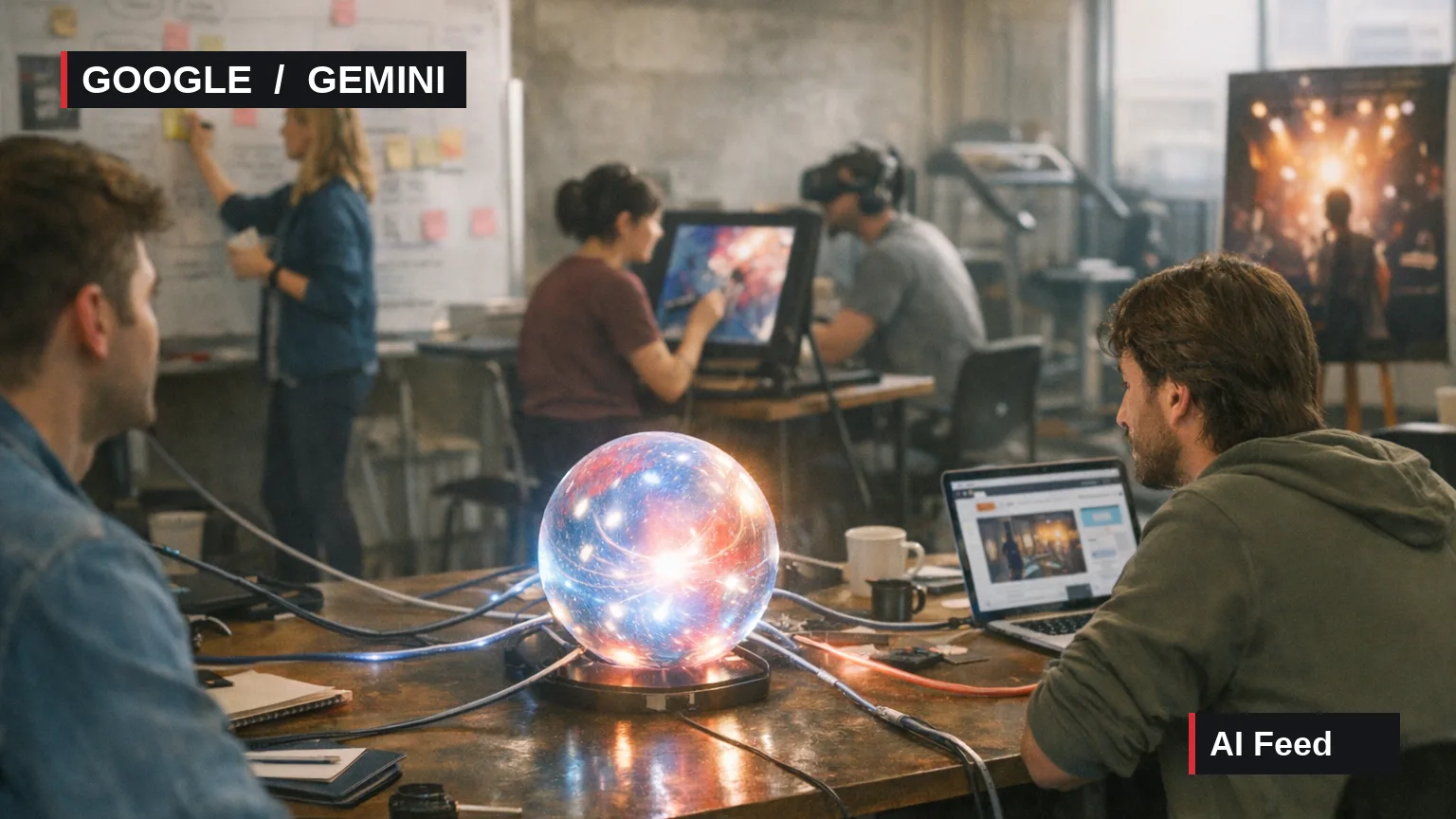 Иллюстрация к новости: Google подключает к Gemini новые приложения для работы и творчества