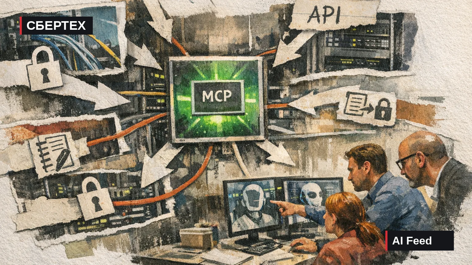 Иллюстрация к новости: СберТех описал MCP Gateway для корпоративных ИИ-агентов