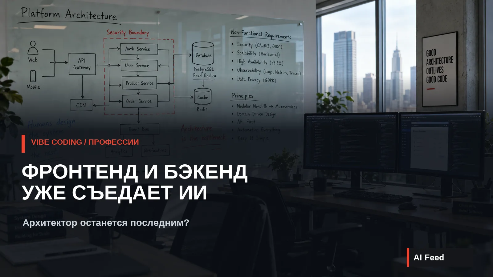 Фронтенд и бэкенд уже съедает ИИ — вайбкодинг и архитектура